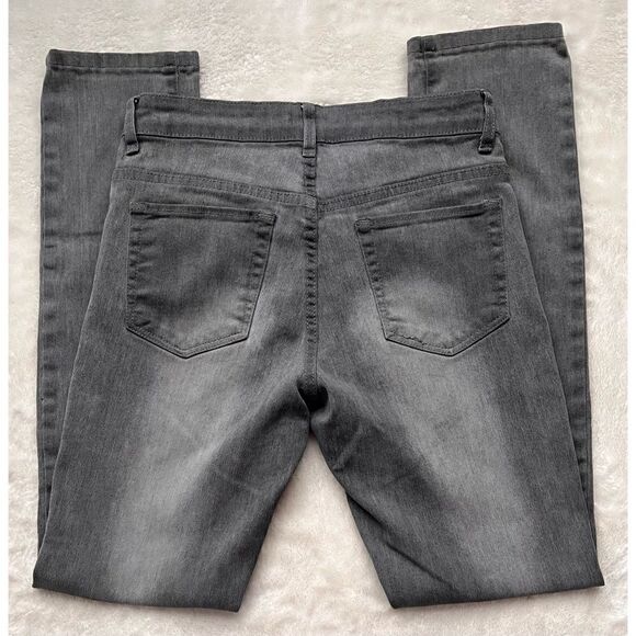 Cache Gray Mid Rise Skinny Stretch Jeans, Size 4 - Picture 8 of 11